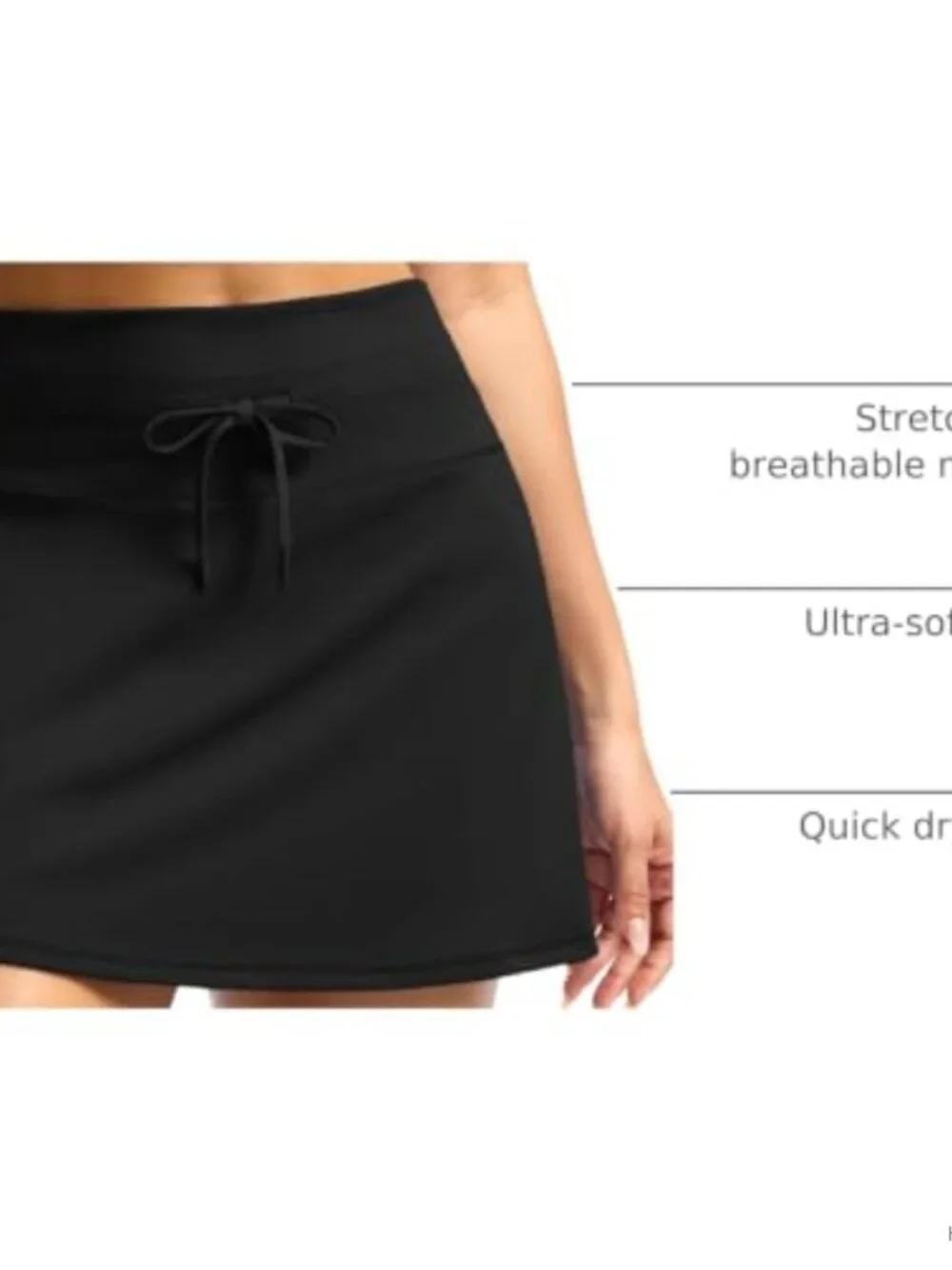 High Waisted Tennis Skort with Pockets Athletic Golf Pickleball Running Skirt
